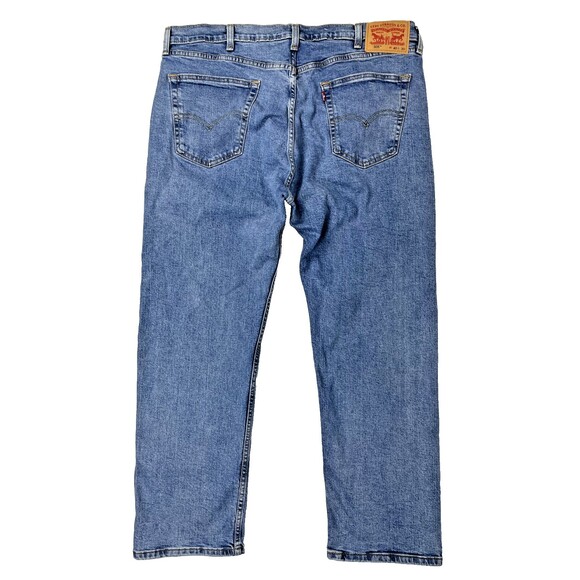 Levi's 505 Straight Leg Regular Fit Medium Wash Jeans Men's Size 40x30 (J3) - Picture 2 of 4